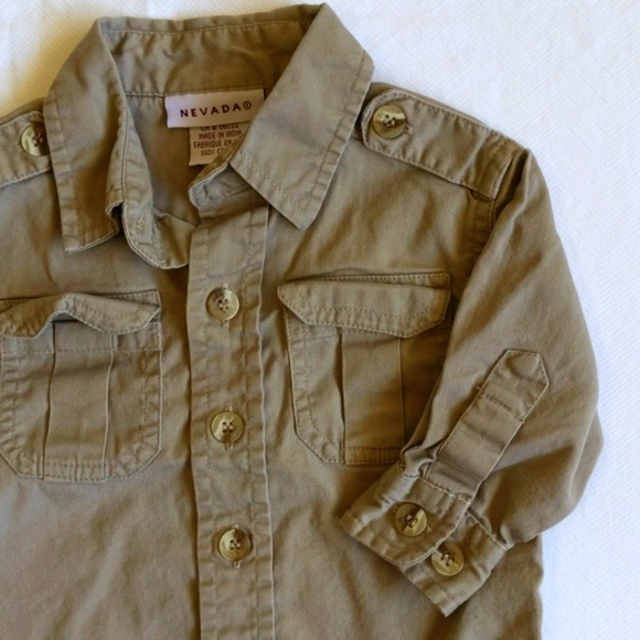 nevada camp shirt with patches 3-6 months baby - Picture 6 of 7